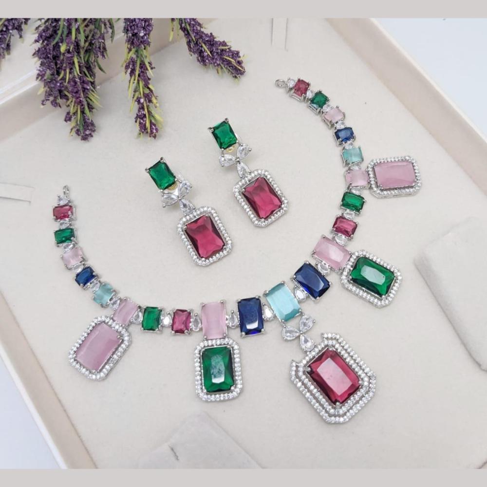 Kavita Art American Diamond Necklace Set for Women