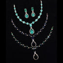 Kavita Art Gold Plated American Diamond Necklace Set