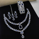 Kavita Art   Silver Plated American Diamond Festive & Party Wear Combo Set