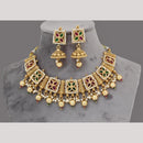 Kavita Art Gold Plated Kundan Stone And Pearl Necklace Set