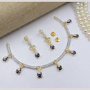 Kavita Art Gold Plated American Diamond Necklace Set