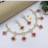 Kavita Art Gold Plated American Diamond Necklace Set