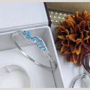 Kavita Art Silver Plated AD Openable Bracelet