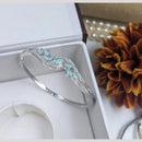 Kavita Art Silver Plated AD Openable Bracelet