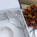 Kavita Art Silver Plated AD Openable Bracelet