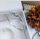 Kavita Art Silver Plated AD Openable Bracelet