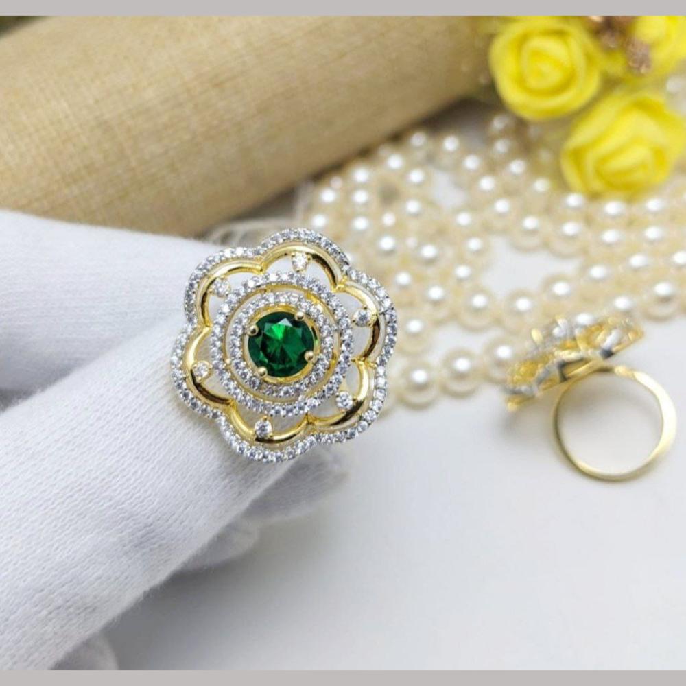 Kavita Art Gold Plated Austrian Stone Rings