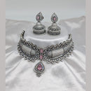 Kavita Art Black Finish American Diamond Choker Set