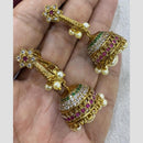 Kavita Art Gold Plated Austrian Stone And Pearl Jhumki Earrings