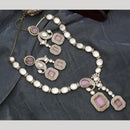 Kavita Art Gold Plated American Diamond Necklace Set