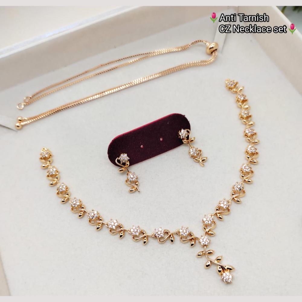 Kavita Art Gold Plated Austrian Stone Necklace Set