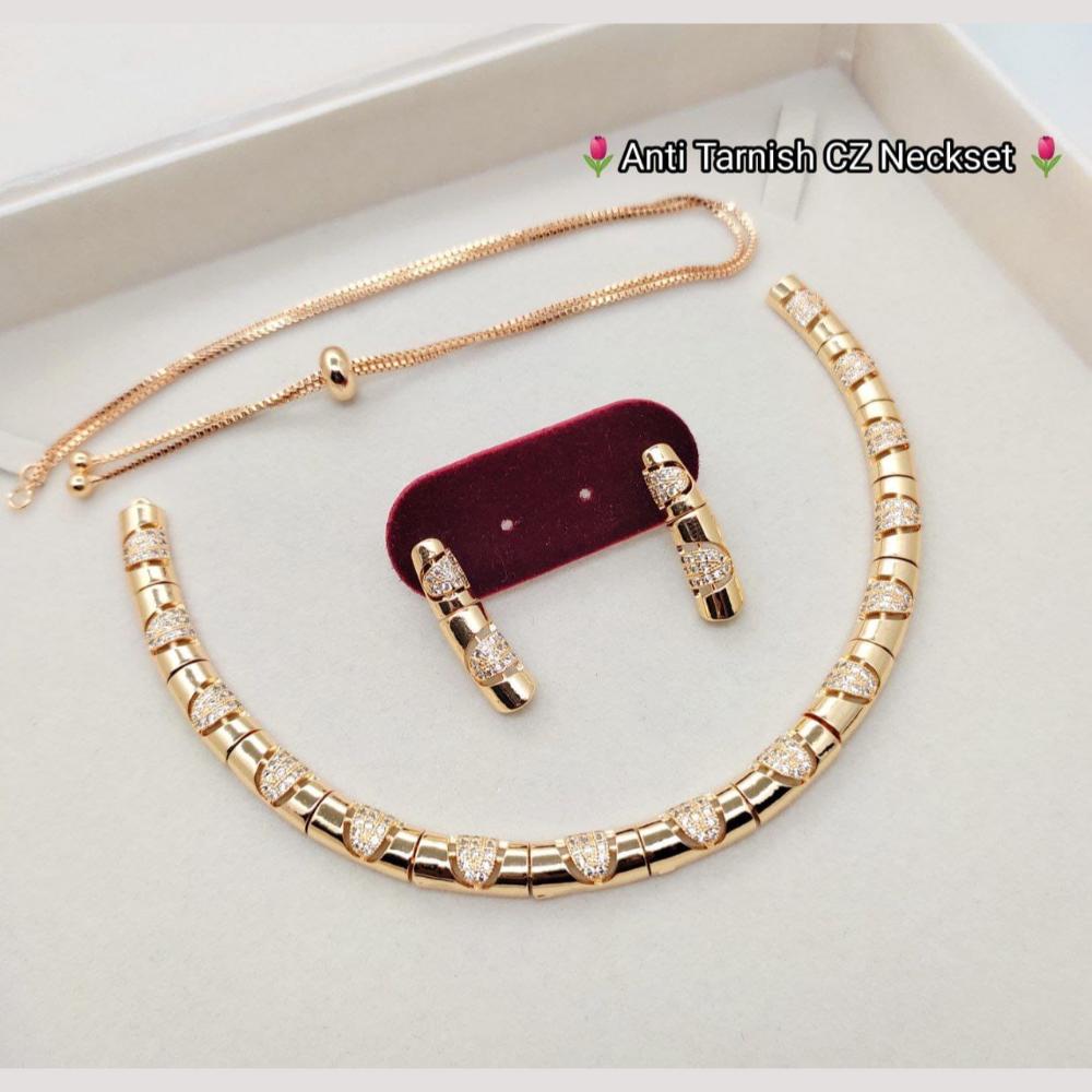 Kavita Art Gold Plated Austrian Stone Necklace Set