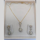 Kavita Art American Diamond Pendant Set