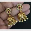 Kavita Art Gold Plated Austrian Stone And Pearl Jhumki Earrings