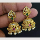 Kavita Art Gold Plated Austrian Stone And Pearl Jhumki Earrings