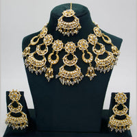 Kavita Art Gold Plated Kundan And Beads Choker Necklace Set