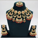 Kavita Art Gold Plated Kundan And Beads Choker Necklace Set