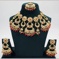 Kavita Art Gold Plated Kundan And Beads Choker Necklace Set