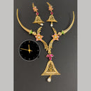 Kavita Art Gold Plated Austrian Stone And Beads Necklace Set