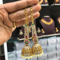 Kavita Art Timeless Tinkle Austrian And Pearl Jhumkis Earrings for Every Occasion