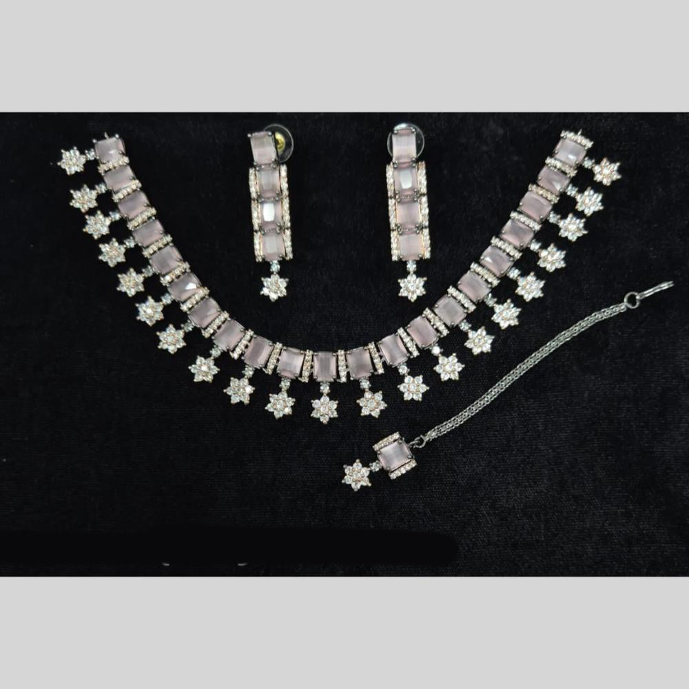 Kavita Art Luxury Look Austrian Stone And American Diamond Necklace Set