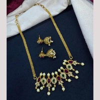 Kavita Art Traditional Austrian Stone And Pota Pearl Necklace Set