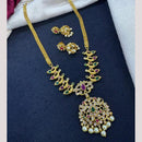 Kavita Art Traditional Austrian Stone And Pota Pearl Necklace Set