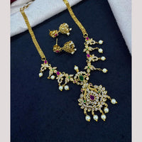 Kavita Art Traditional Austrian Stone And Pota Pearl Necklace Set