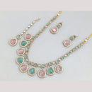 Kavita Art Traditional Austrian Stone And Pota Necklace Set