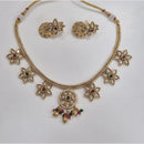 Kavita Art Traditional Pota Stone And Pearl Necklace Set
