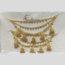 Kavita Art Pearl Elegance Gold Kan Chain Drape Your Ears In Royalty 