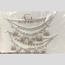 Kavita Art Pearl Elegance Silver Kan Chain Drape Your Ears In Royalty 