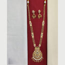 Kavita Art Ethinc Glow Pota And Pearl Long Necklace Set Shine At Every Occasion 