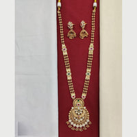 Kavita Art Ethinc Glow Pota And Pearl Long Necklace Set Shine At Every Occasion 