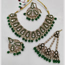 Kavita Art Antique Gold Finish Festive Crystal Stone Pearl And Beads Necklace Set