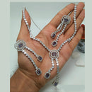 Kavita Art Graceful Sparkling American Diamond Necklace Set