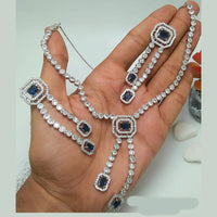 Kavita Art Graceful Sparkling American Diamond Necklace Set