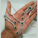 Kavita Art Graceful Sparkling American Diamond Necklace Set