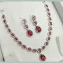 Kavita Art Designer Sparkling American Diamond Necklace Set