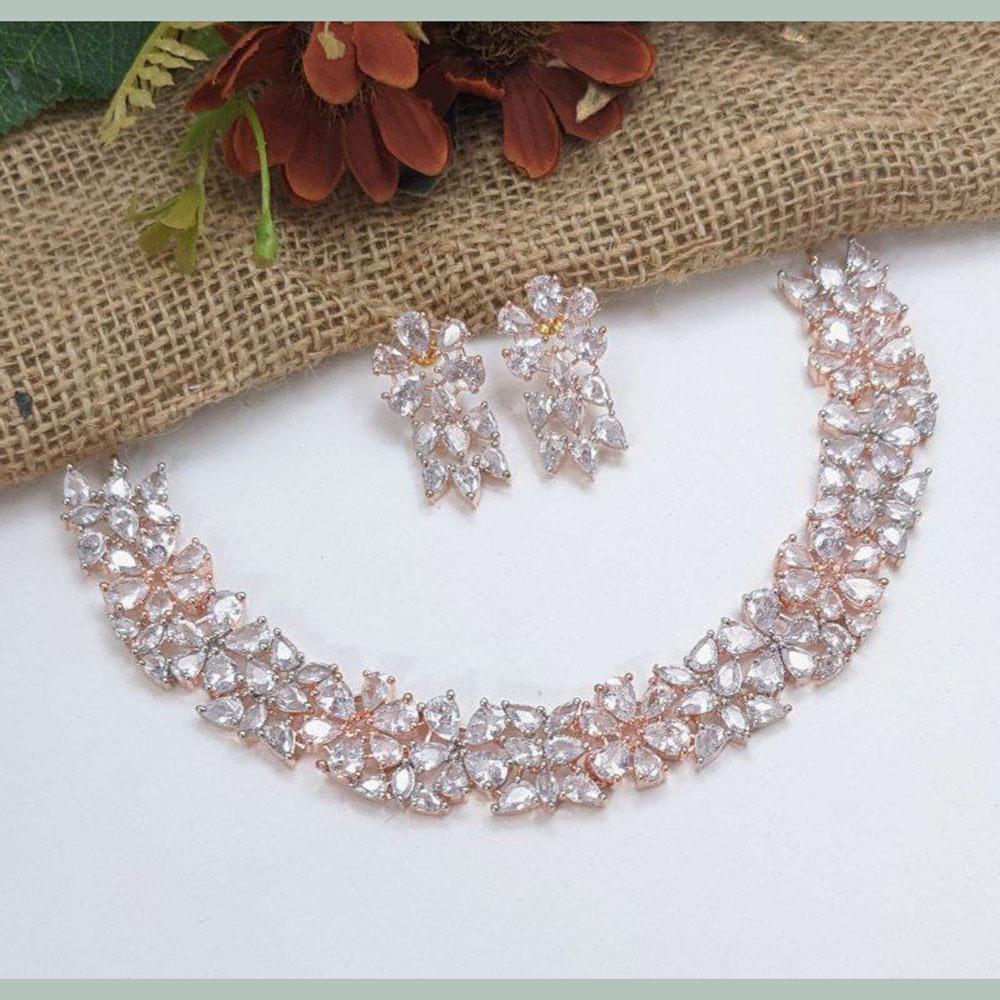 Kavita Art Designer Sparkling Austrian Stone Necklace Set