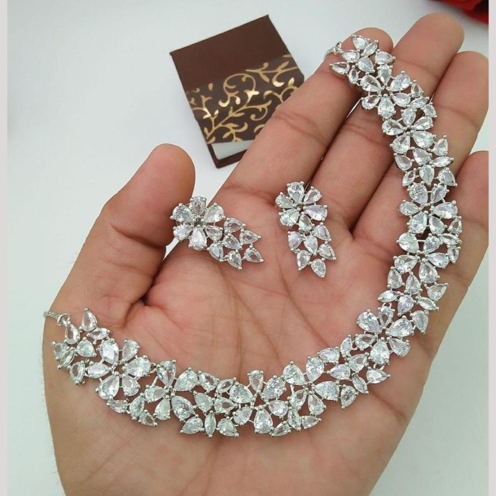 Kavita Art Designer Sparkling Austrian Stone Necklace Set