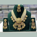 Kavita Art Sparkling Kundan Stone And Pearl Necklace Set