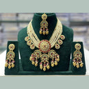 Kavita Art Sparkling Kundan Stone And Pearl Necklace Set