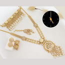 Kavita Art Pota Stone And Pearl Meenakari Double Necklace Set