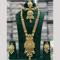 Kavita Art Pota Stone And Pearl Meenakari Double Necklace Set