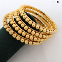 Kavita Art Stylish And Elegant Golden Beads Bangles Set