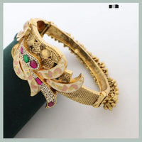 Kavita Art Ethnic Designer Pota Stone And Meenakari Bangles Set