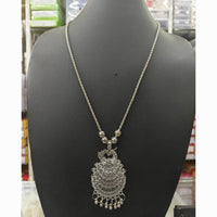 Kavita Art Ethnic Oxidised Plated Peacock Design Necklace