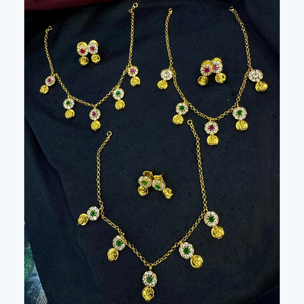 Kavita Art Antique Crystal Necklace Set For Wedding And Festive Wear