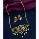Kavita Art Festive Shine Crystal and Pearl Long Necklace Set 